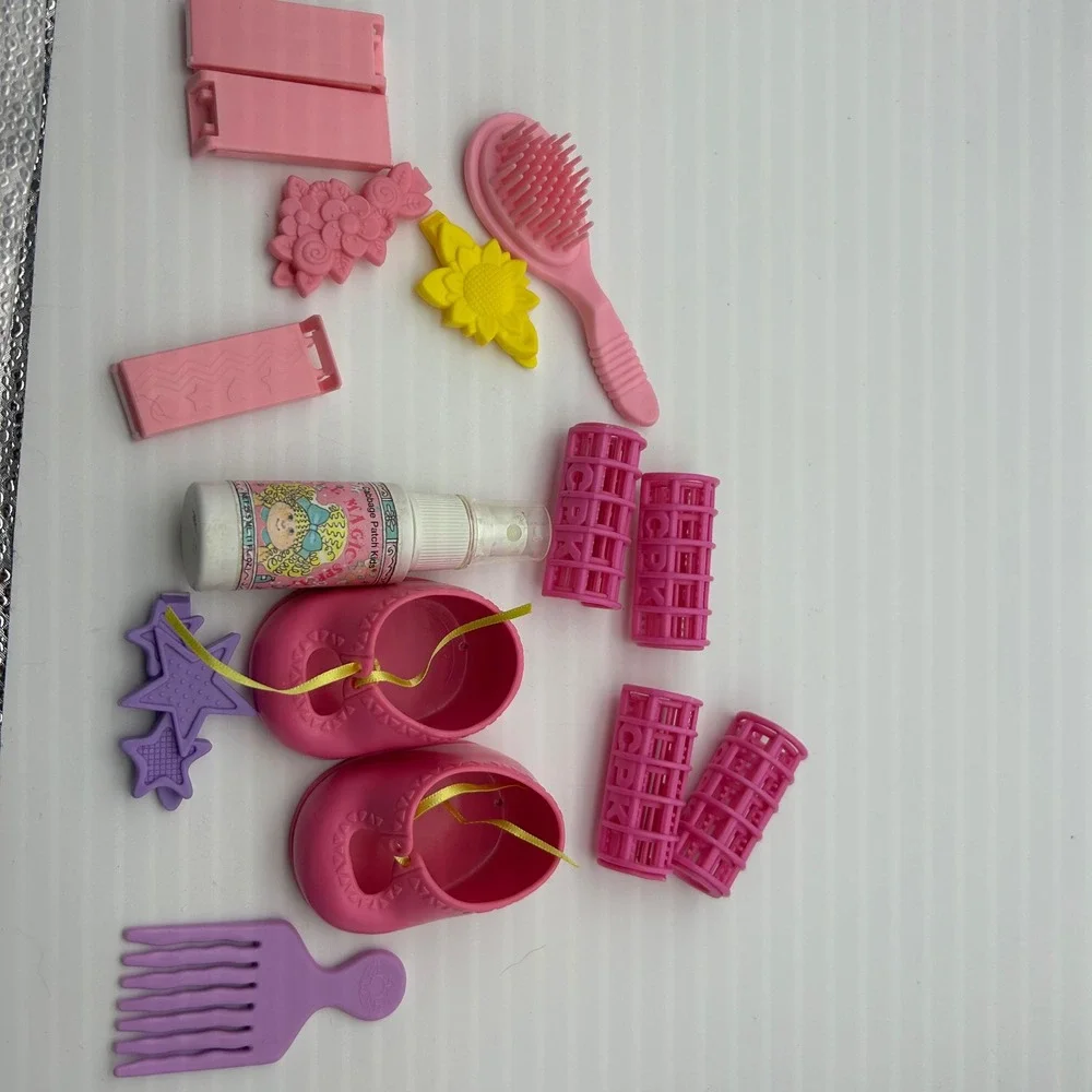 Vintage Cabbage Patch Kids Doll Accessories Lot‎ Shoes Hair Rollers Clips Spray